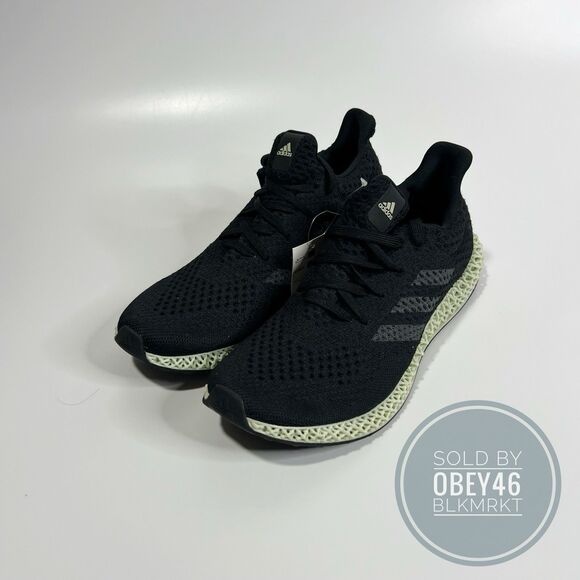 Adidas Futurecraft 4D Shoes Black Green FZ2560 Men's US 9.5 - Picture 2 of 6